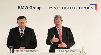 PSA et BMW défient Toyota dans la voiture hybride  