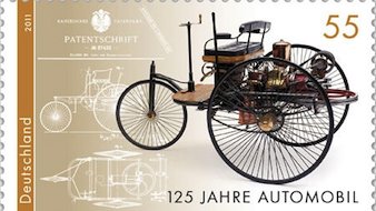 Insolite : un timbre et une pièce pour les 125 ans de l'automobile