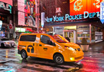 Nissan présente le taxi du futur à New York