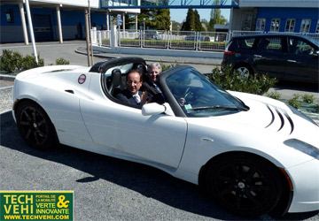 La future voiture de François Hollande : une Tesla Roadster?