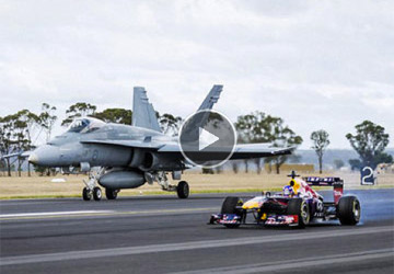 Formule 1 contre un avion de chasse : Qui est le plus rapide ?