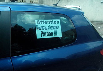 La note ‟Attention nouveau chauffeur„ critiquée par un spécialiste