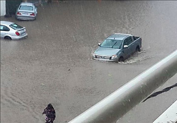 Pluies diluviennes: le carrefour du 7 décembre, rue du canal (zone 4) est inondé