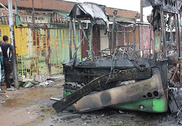 Abidjan: la SOTRA annonce 9 autobus saccagés dans les récentes manifs