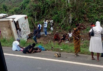 San Pedro: un convoi religieux victime d'un accident, un mort