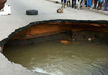 Pluies diluviennes : Mauvaises qualité des routes