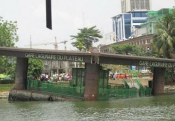 Abidjan: la gare lagunaire SOTRA du Plateau s’est affaissée, ce mercredi