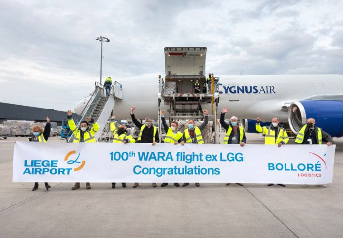 Bolloré logistics affrète son 100e charter entre l’Europe et l’Afrique de l’Ouest via son offre de service dédiée à Wara