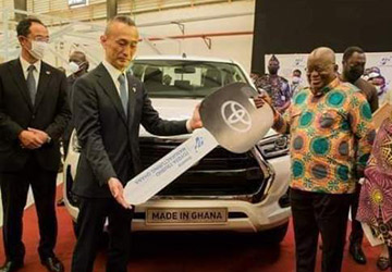 Automobile : Toyota inaugure sa première usine d’assemblage de véhicules au Ghana pour le marché ouest-africain