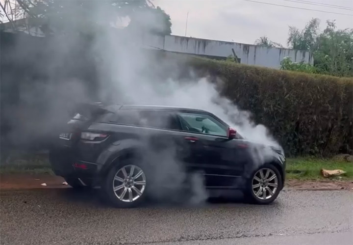 La RANGE ROVER de Konnie TOURÉ part en fumé [VIDÉO]