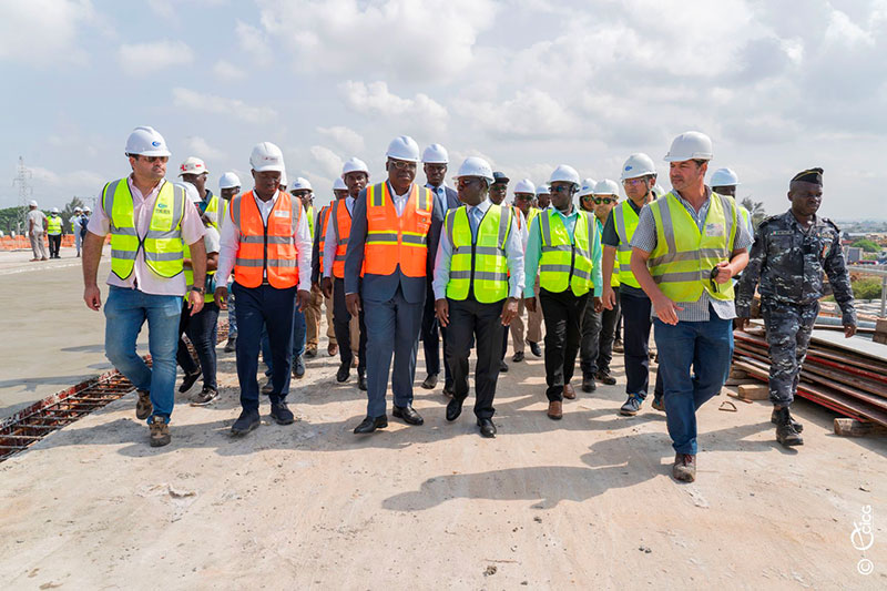Aménagement du carrefour Akwaba : les travaux réalisés à environ 65% (ministre Amédé Koffi Kouakou ) 