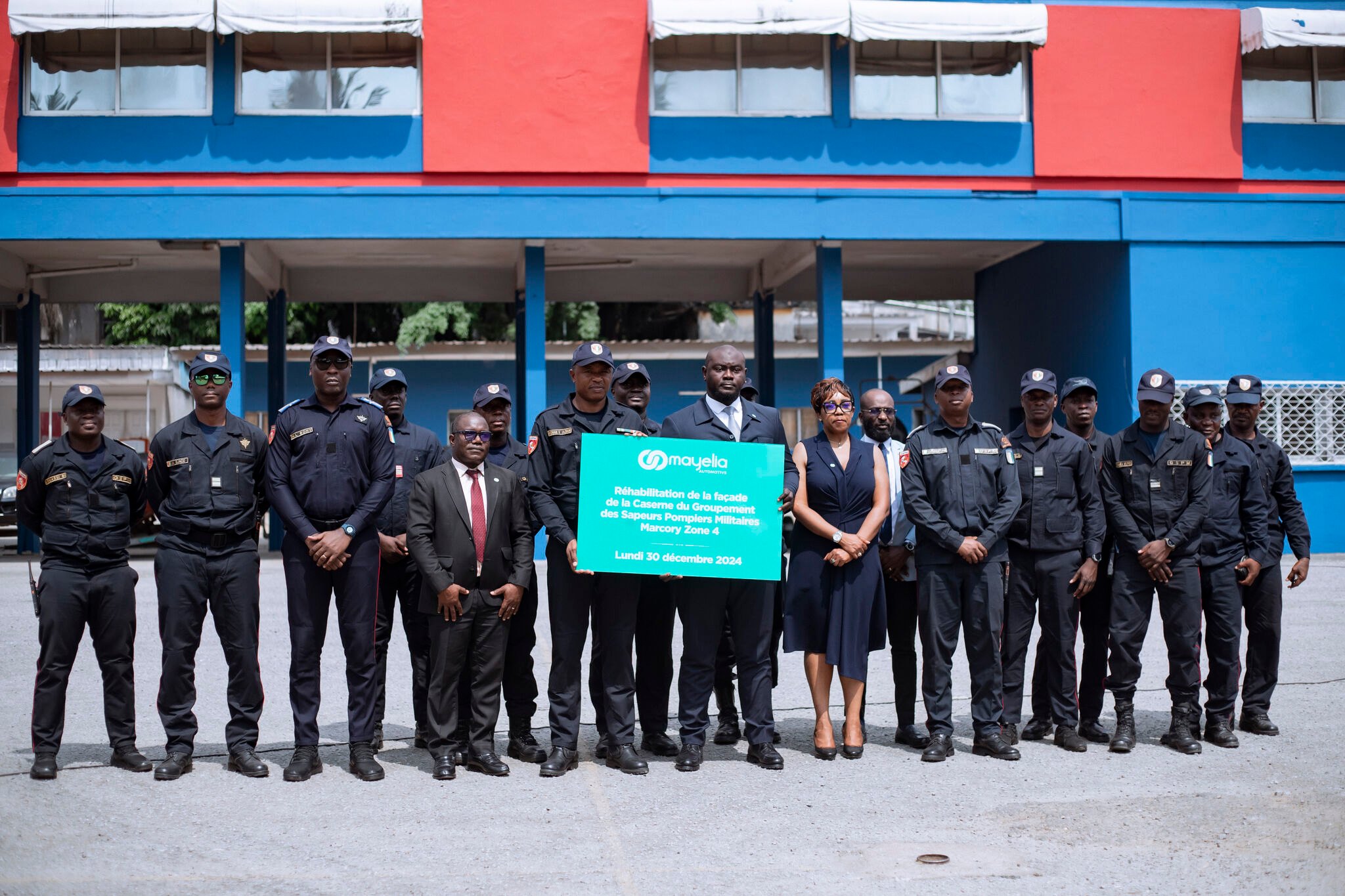 Rénovation de la caserne des sapeurs-pompiers à Marcory Zone 4 : une initiative signée Mayelia Participations